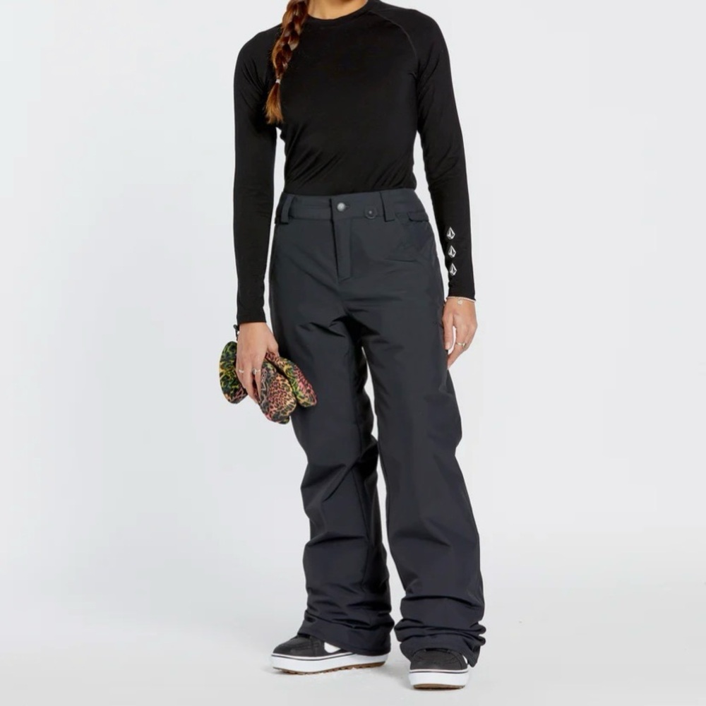 Volcom Women’s Size M FROCHICKIE Insulated Lined Snow Ski Pants 33” Inseam Black